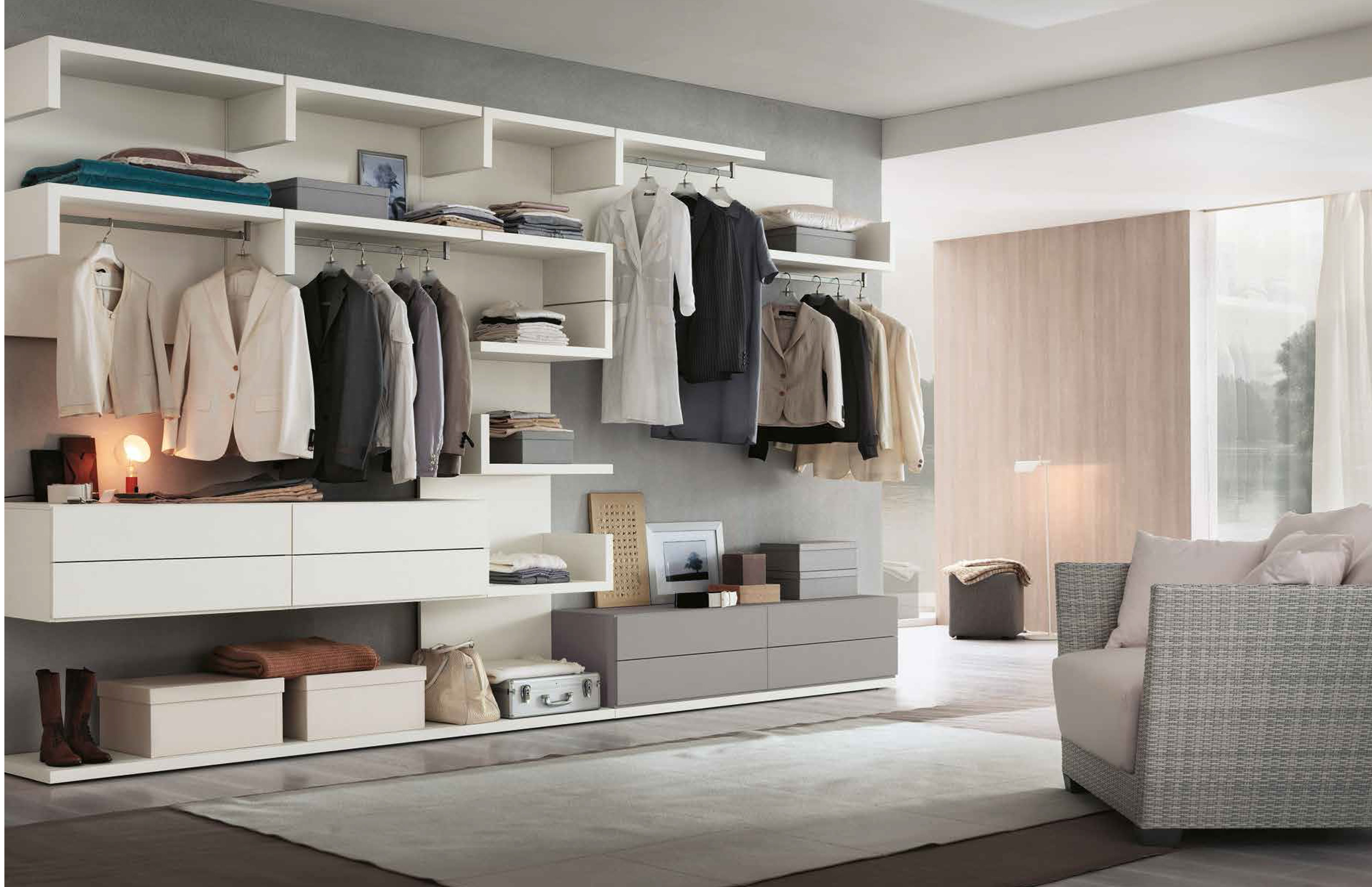 Dressing-ouvert-tiroir-chocolat - Meubles Aubin