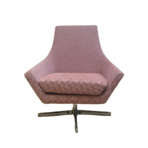 fauteuil en tissu pivotant