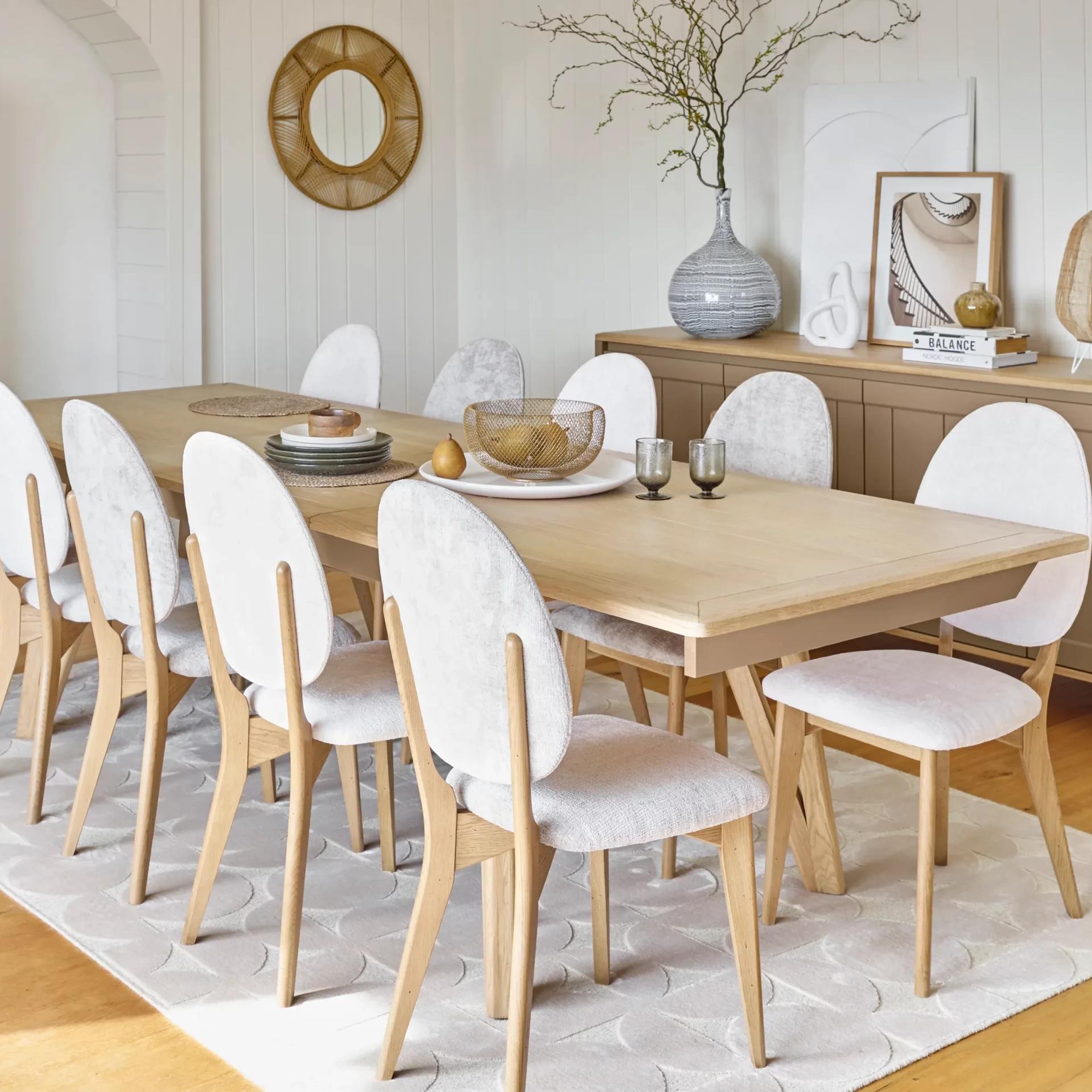 table rectangulaire bois avec allonge