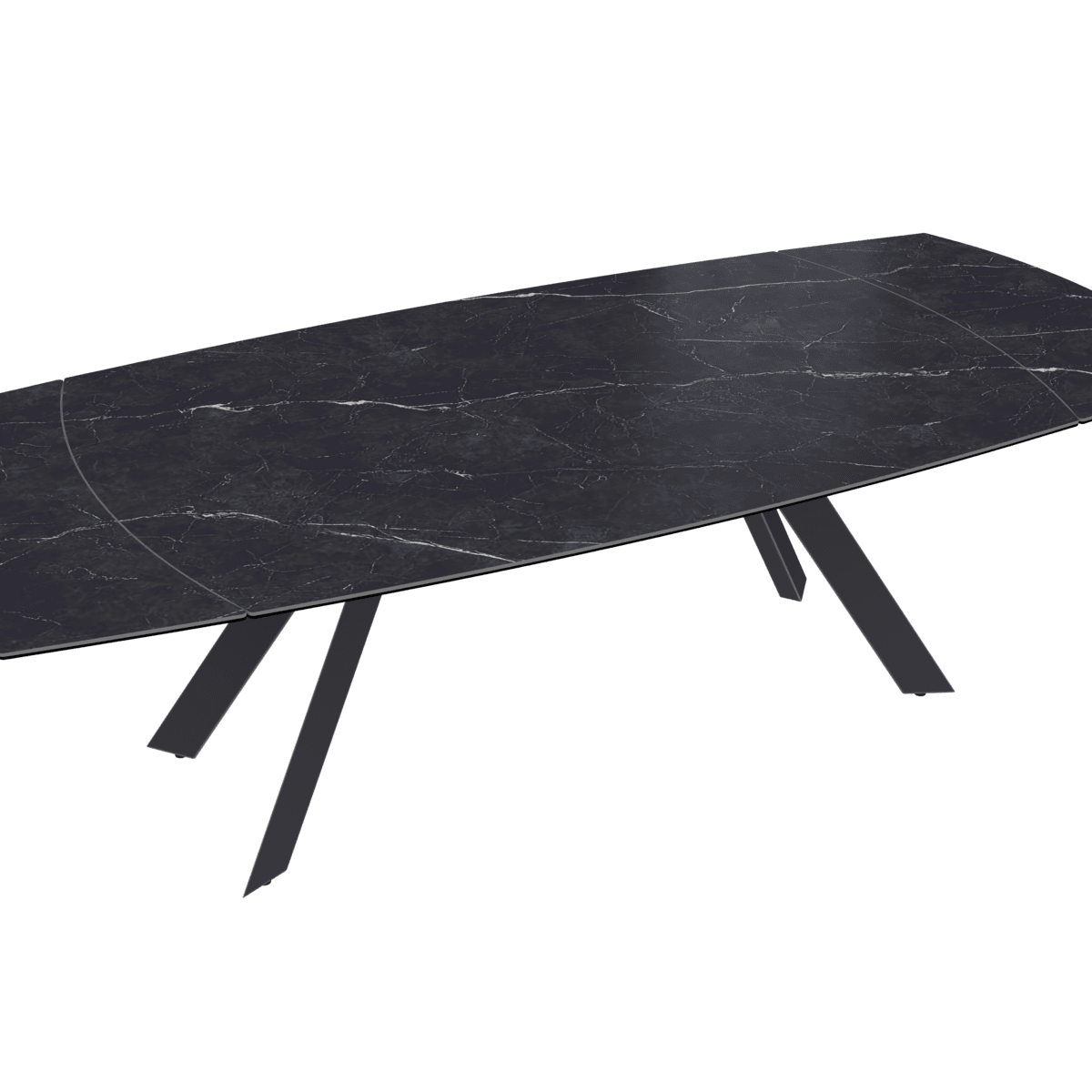 table avec plateau noir céramique marquinha