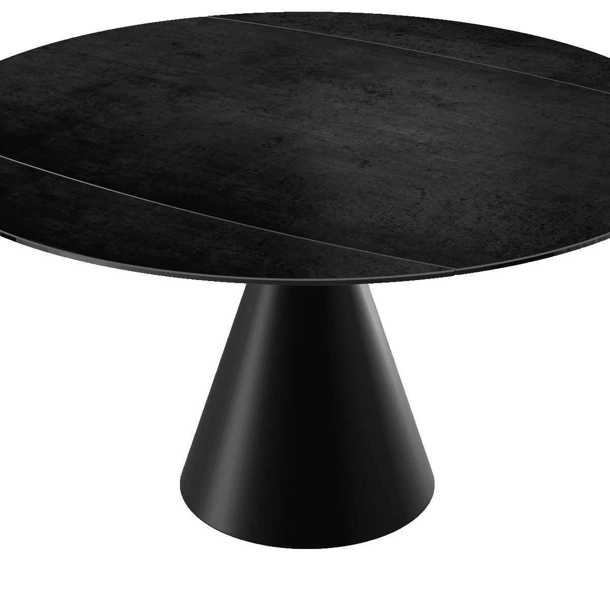 table ceramique en finition titane